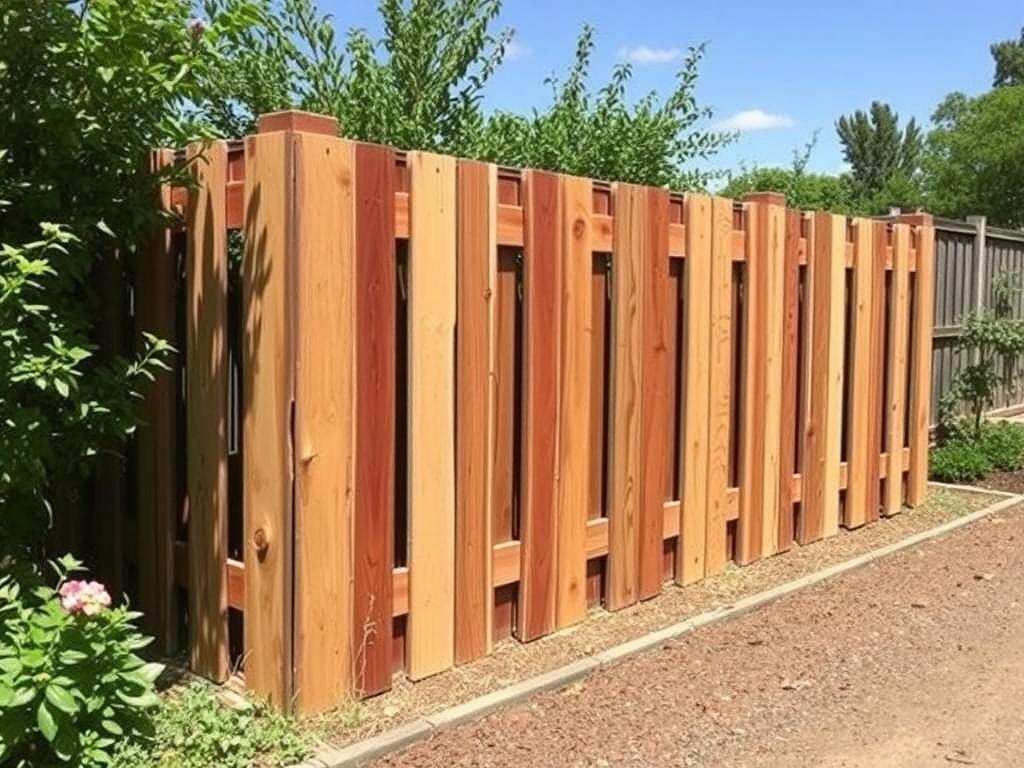 Construir una valla con palés reciclados.. Acabados: pintura, barniz y decoración