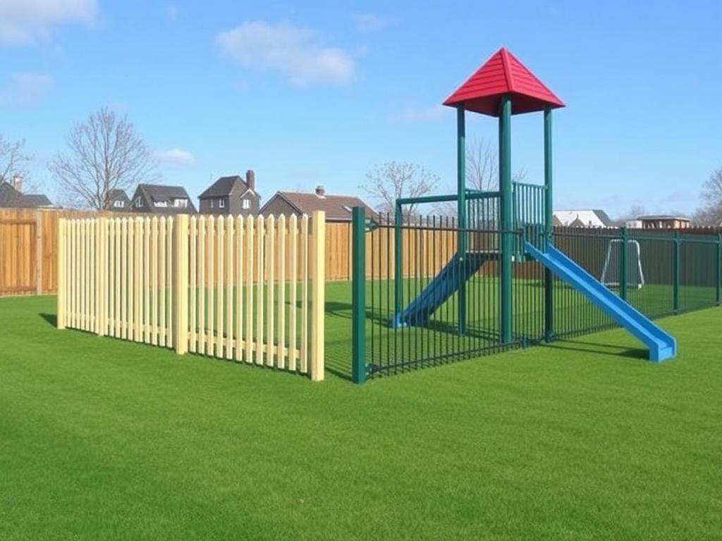 Zäune für den Spielplatz. Comparativa: tabla rápida de materiales