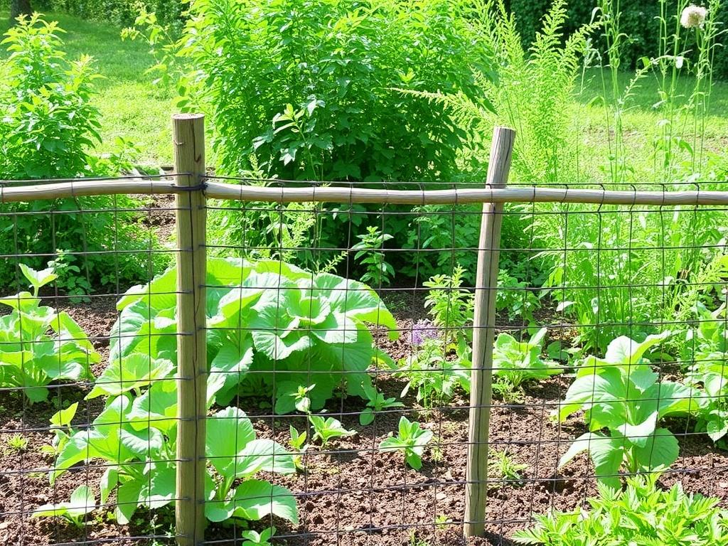 Zaun für den Gemüsegarten gegen Wildfraß. Conclusión