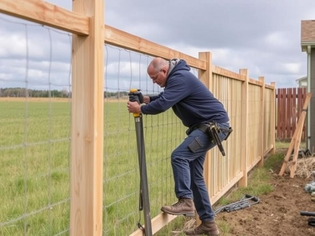 Consejos para instalar una valla en un día ventoso.. Técnicas de sujeción mientras fragua el hormigón