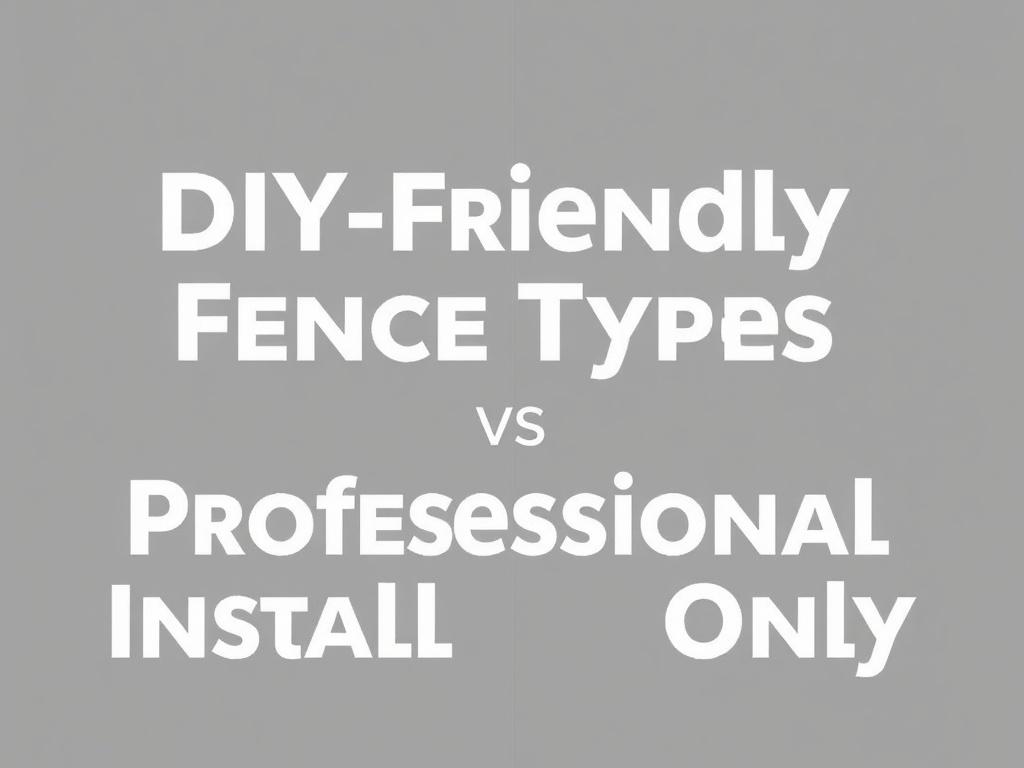 DIY-Friendly Fence Types vs. Professional Installation Only. Factores que determinan si puedes hacerlo tú