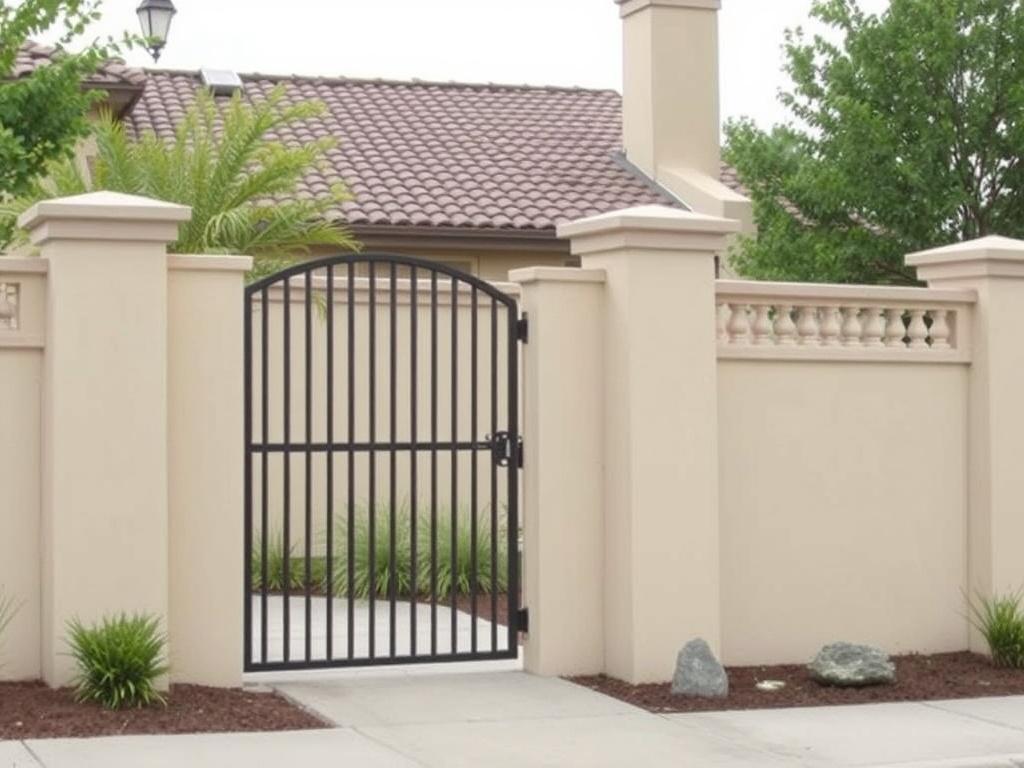 Mediterranean Style Fences: Stucco and Stone. Permisos, normativas y buenas prácticas locales